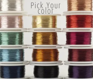 Premium Craft Wire, Pick your jewelry wired colors, Extra long spools 120 feet each