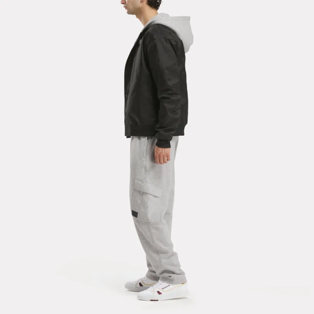 Reebok Apparel Men Team Tradition Fleece Cargo Pants MGREYH