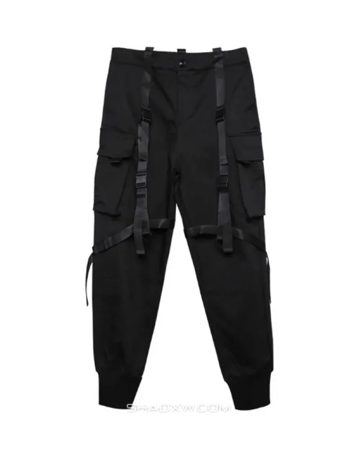 Ribbon cargo pants