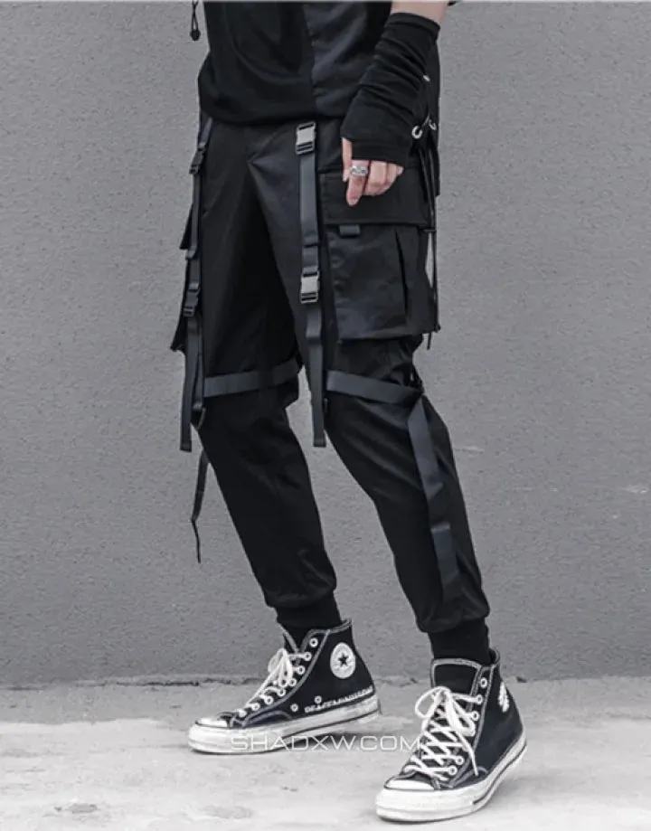 Ribbon cargo pants