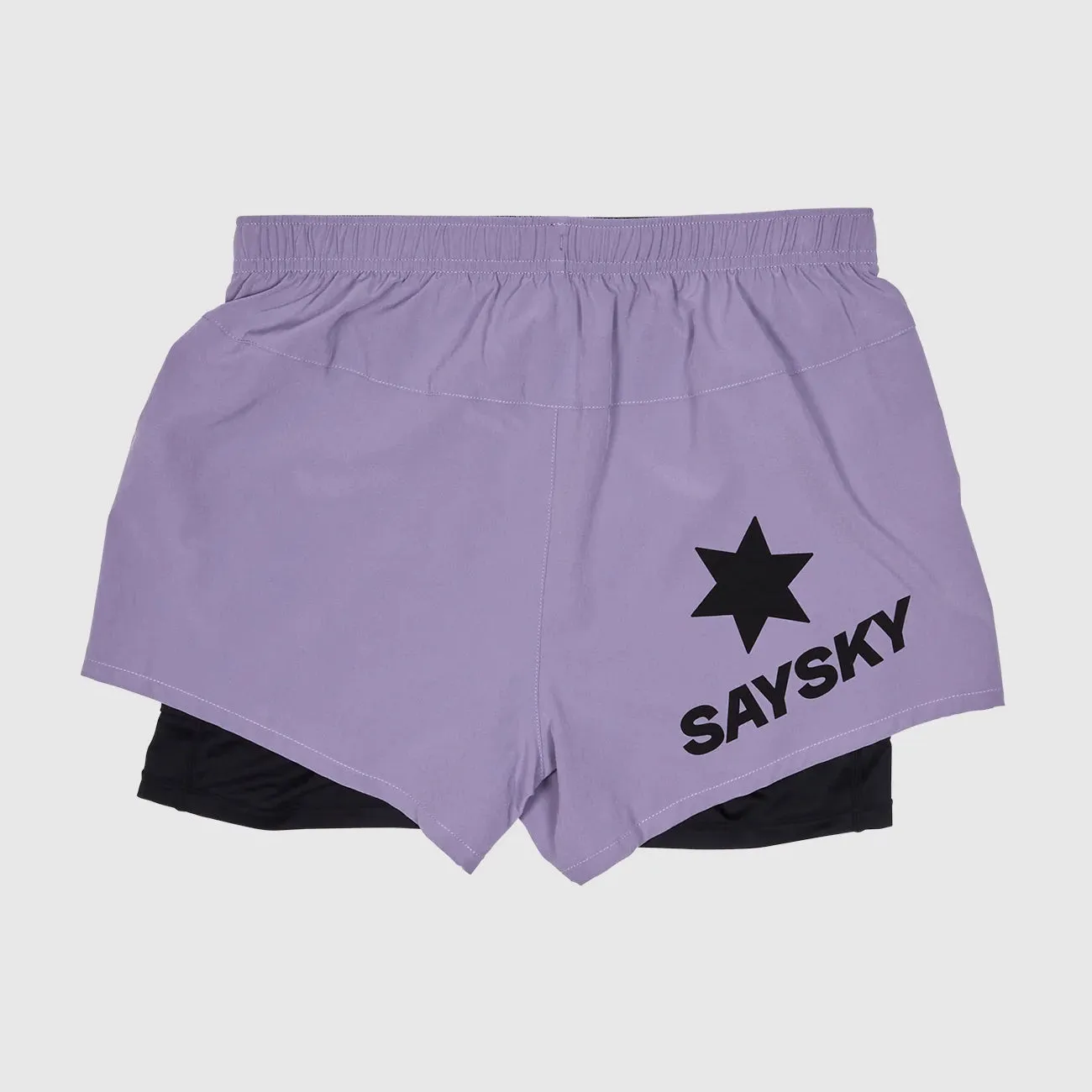 SAYSKY Women's Pace 2 In 1 3 Inch Shorts Purple