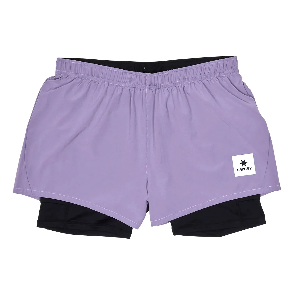 SAYSKY Women's Pace 2 In 1 3 Inch Shorts Purple