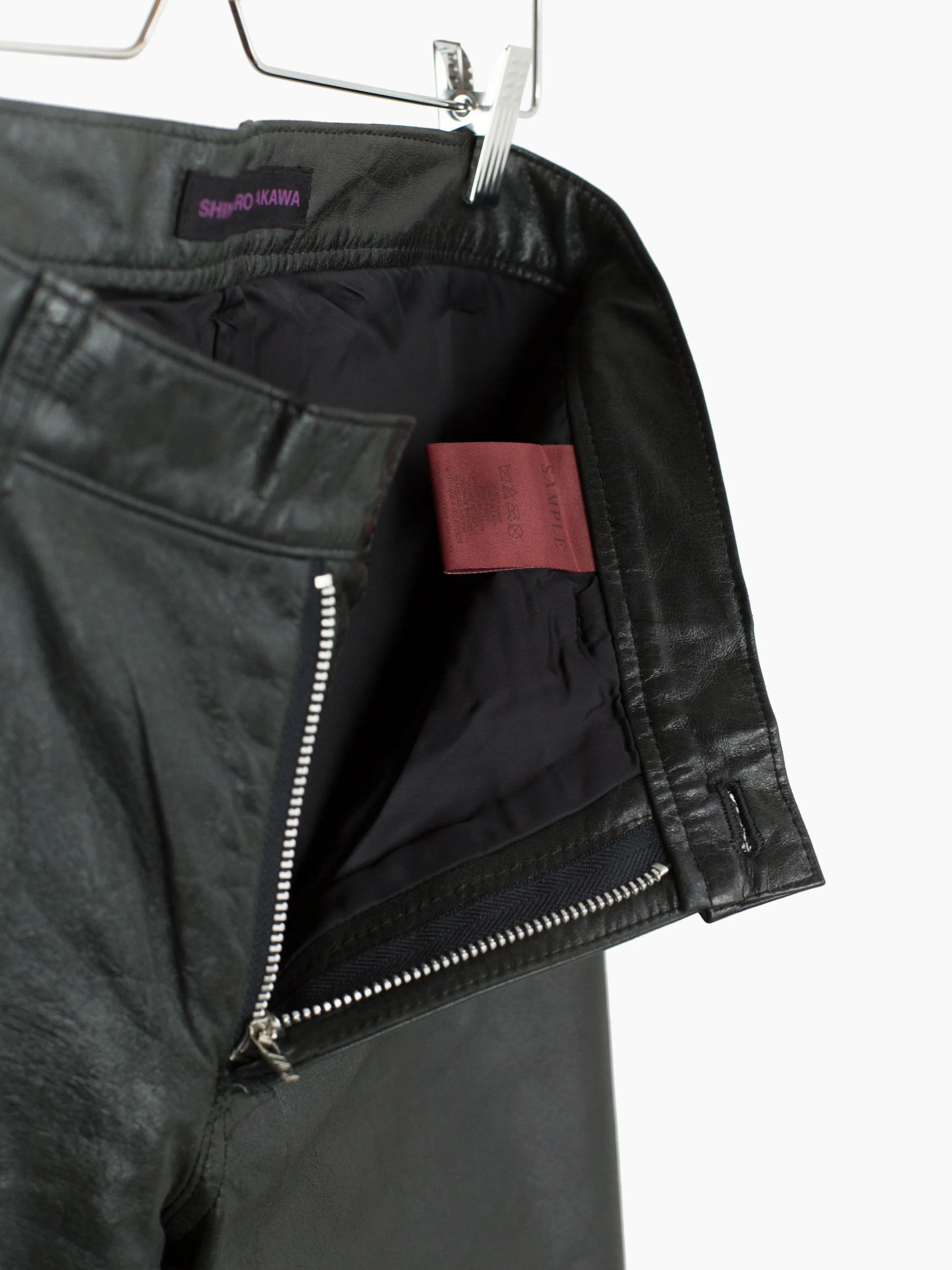 Shinichiro Arakawa 90s Pleated Leather Jean