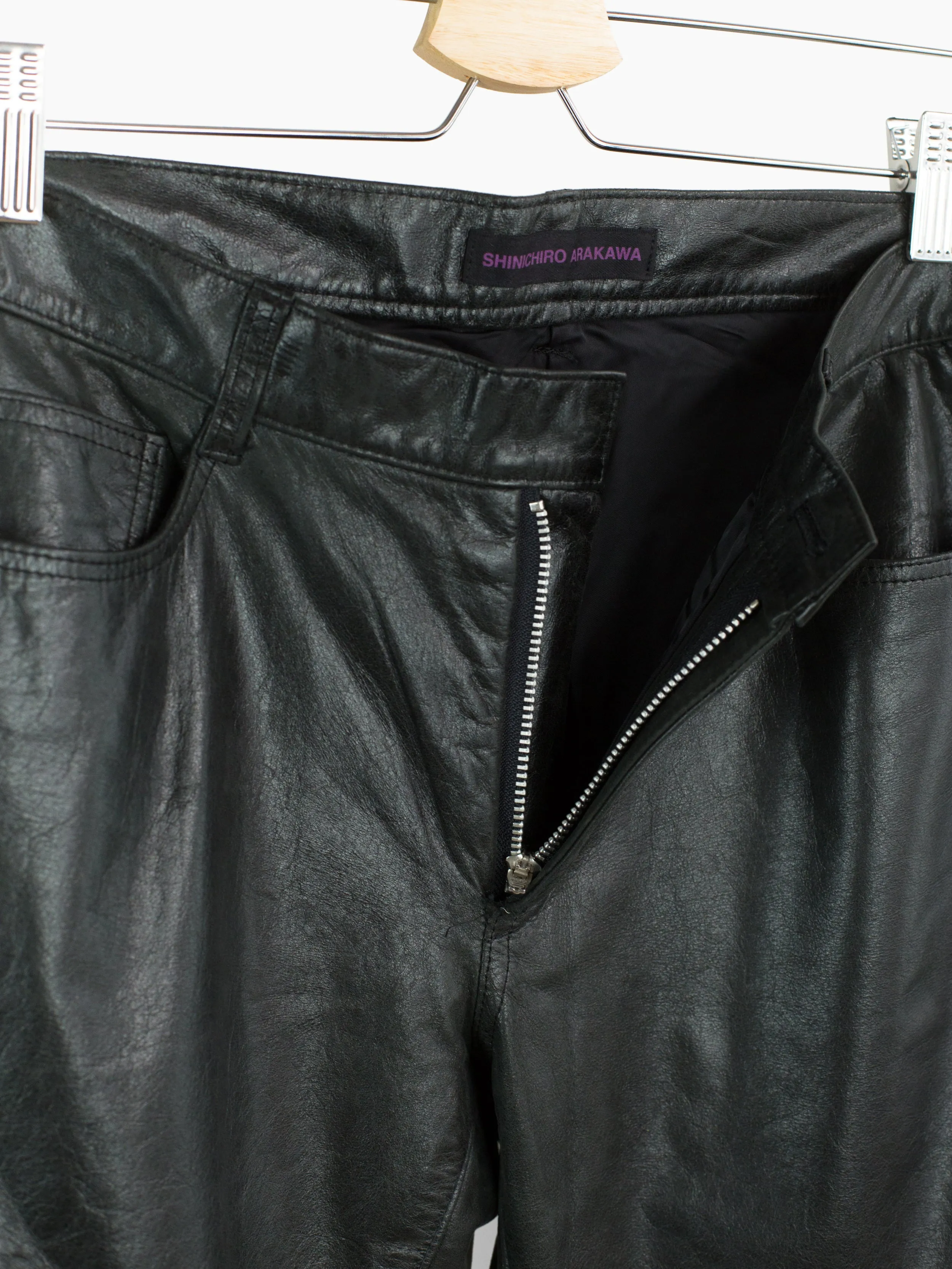 Shinichiro Arakawa 90s Pleated Leather Jean