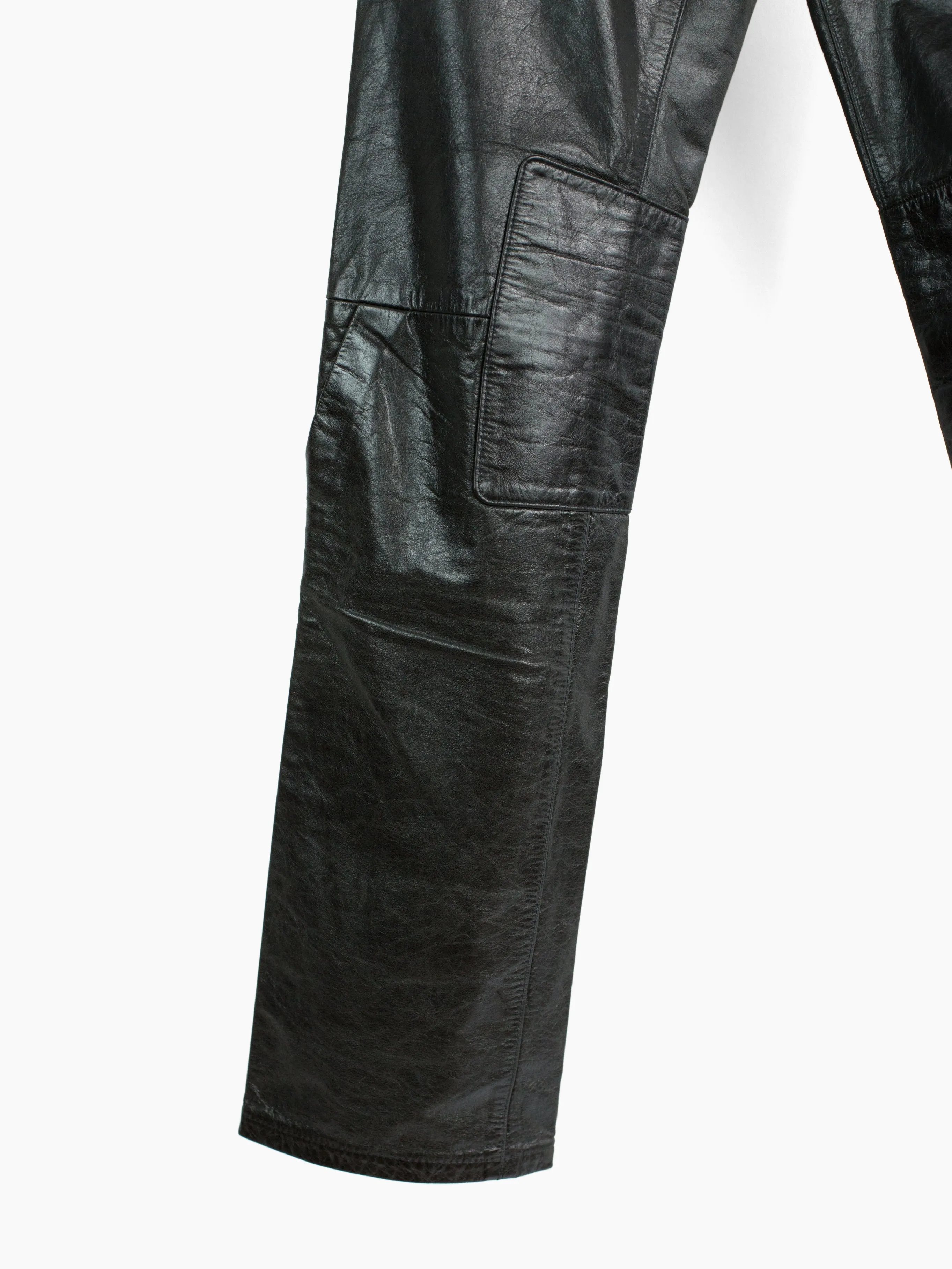 Shinichiro Arakawa 90s Pleated Leather Jean