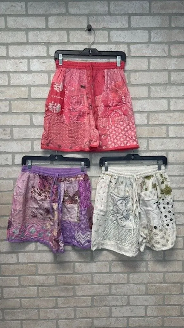 Shorts - Patchwork Rayon - Assorted