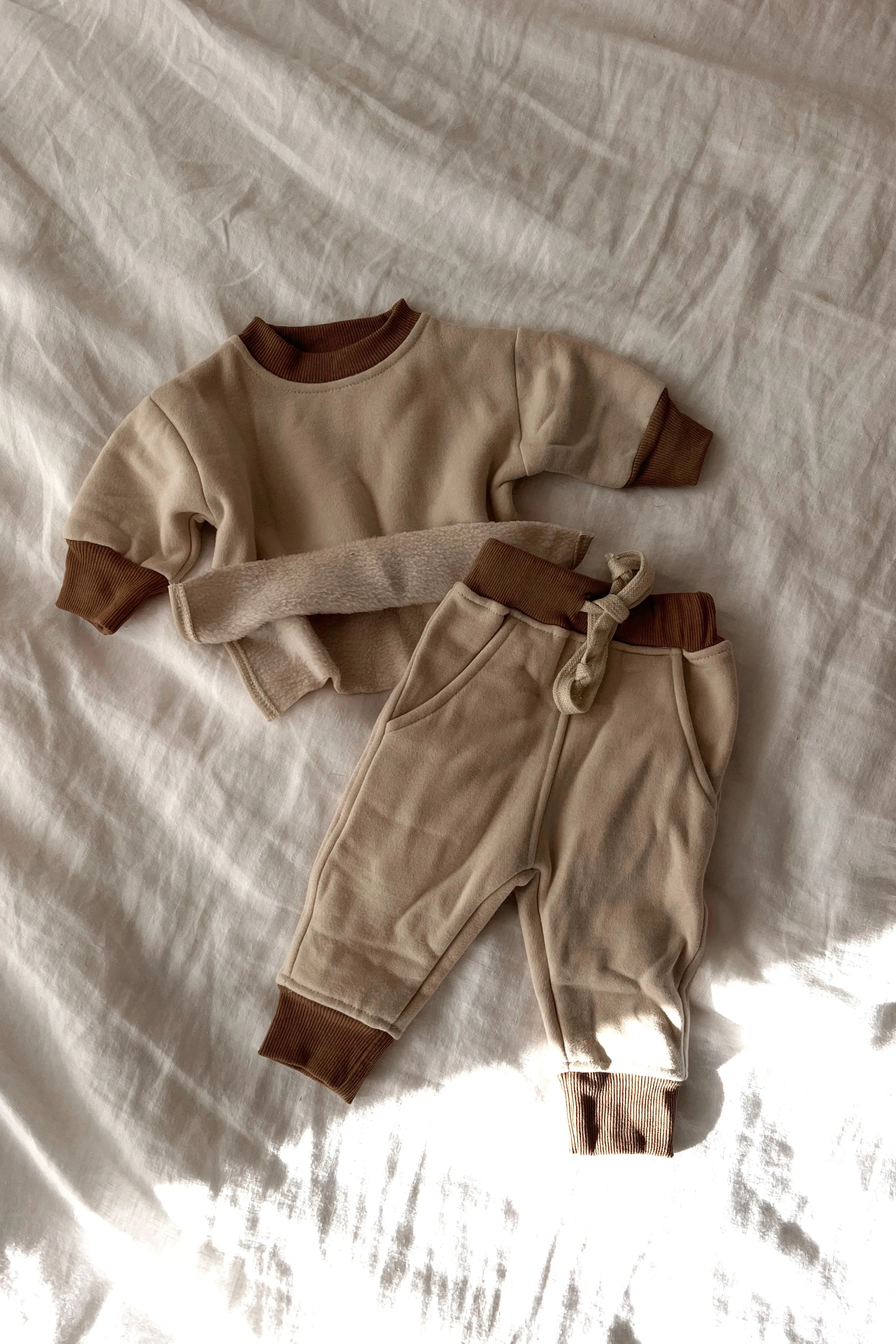 Signature fleece set - oat