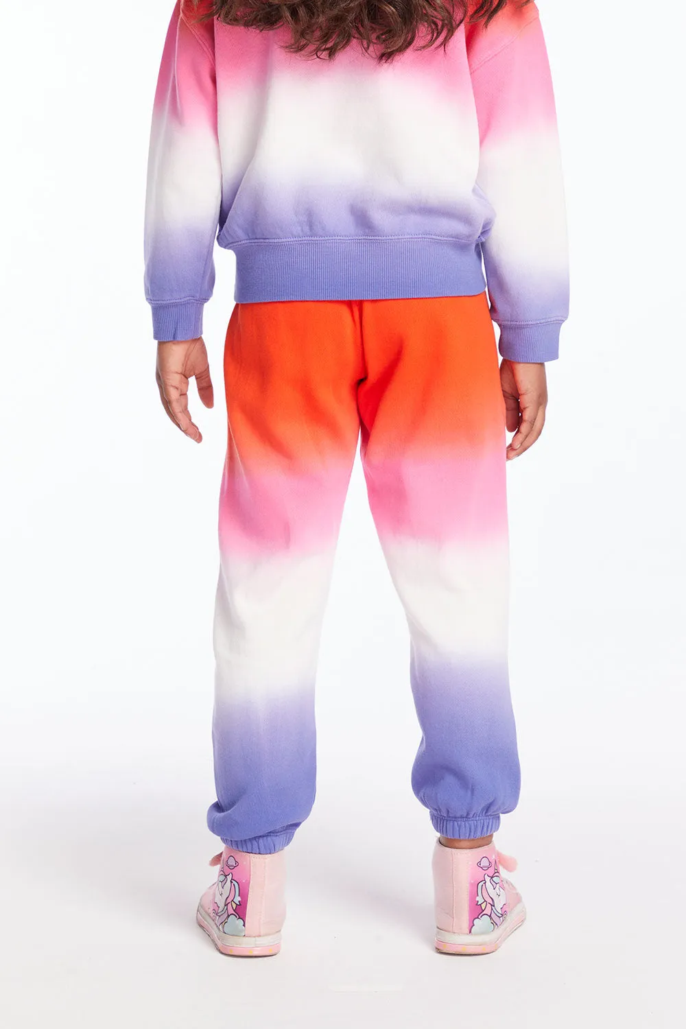 Slim Slouchy Candy Sunset Girls Sweatpants