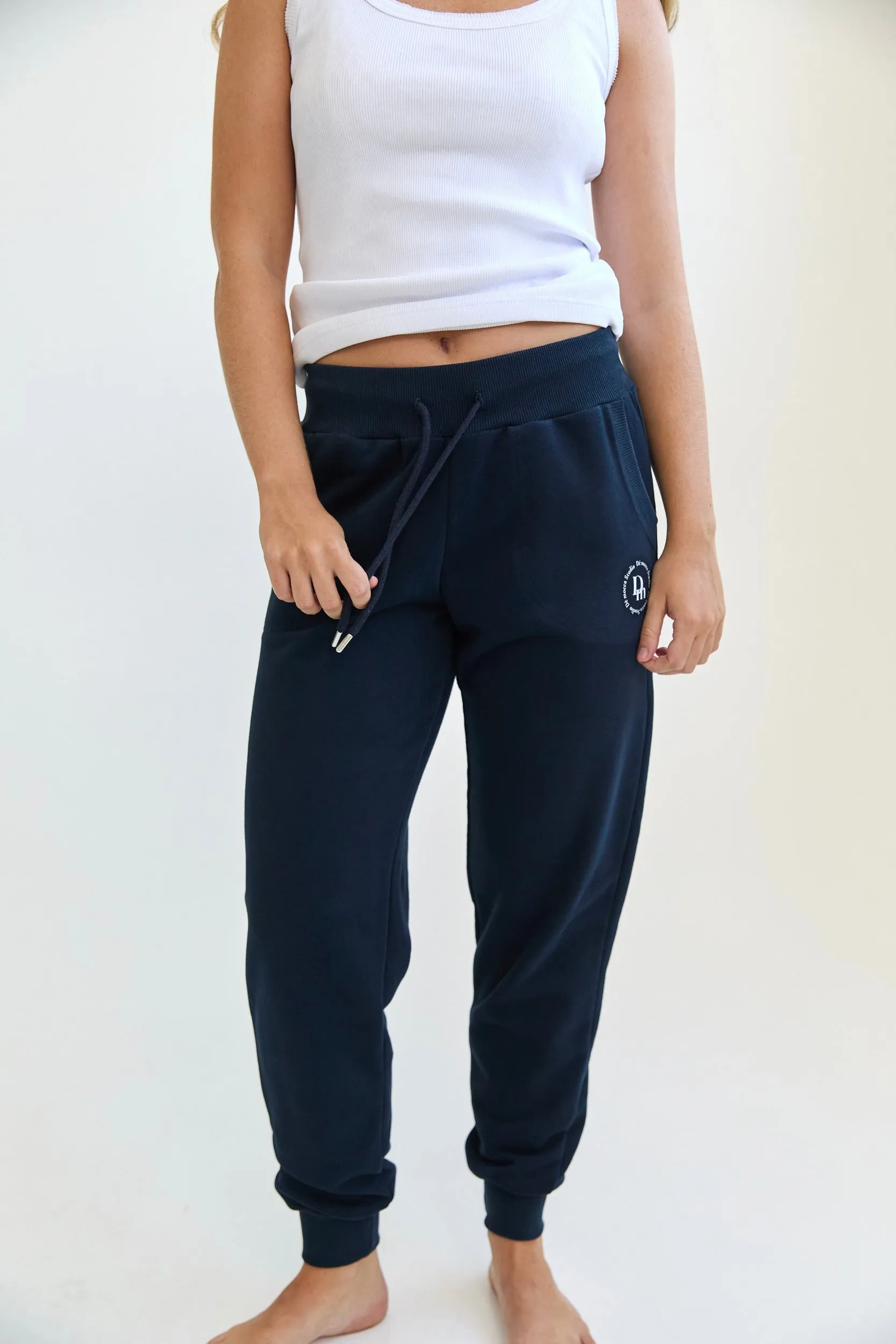 Slim sweatpants -  navy