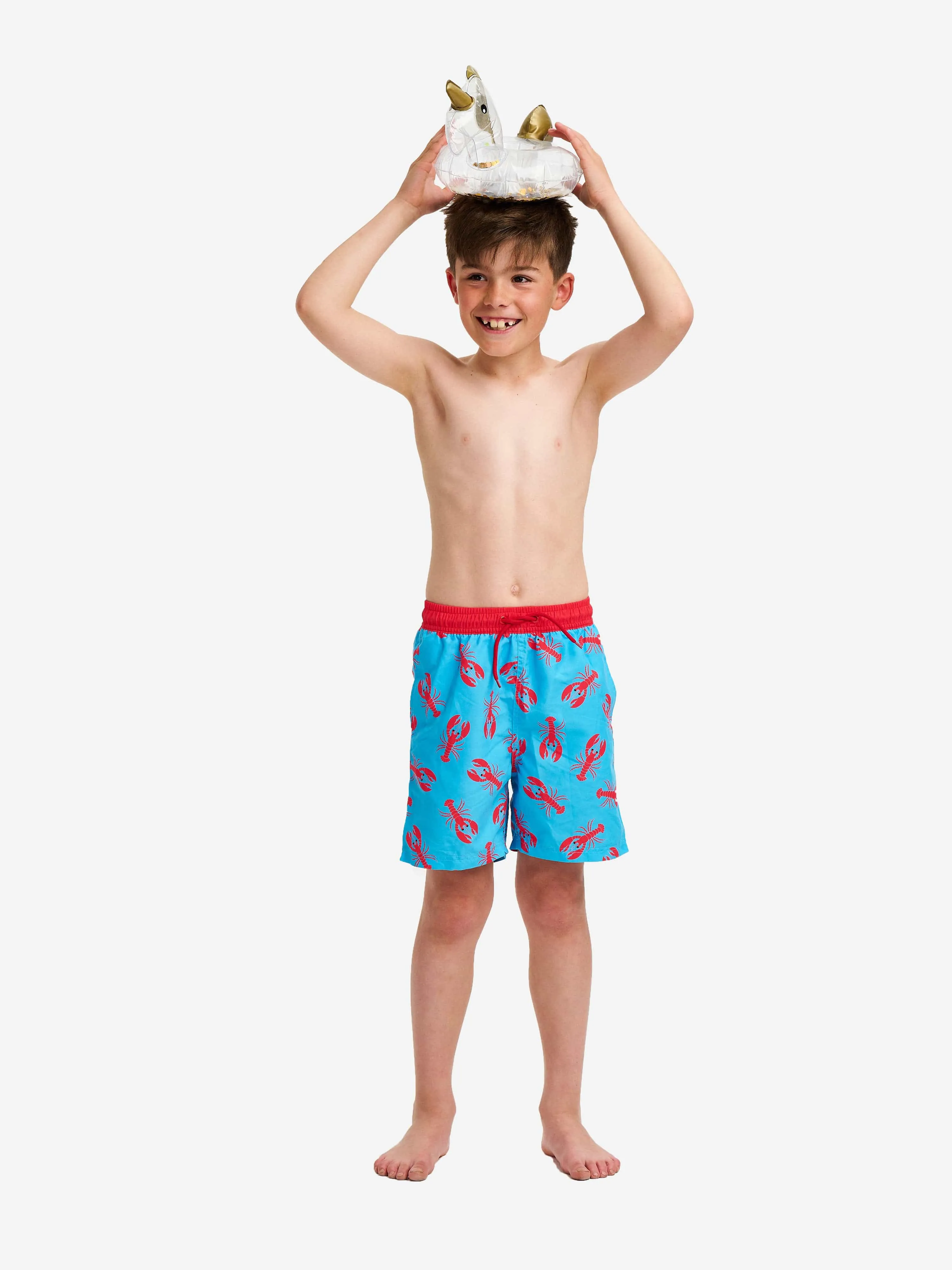 Soli Swim Boys Lobster Swim Shorts (UPF50 ) in Blue