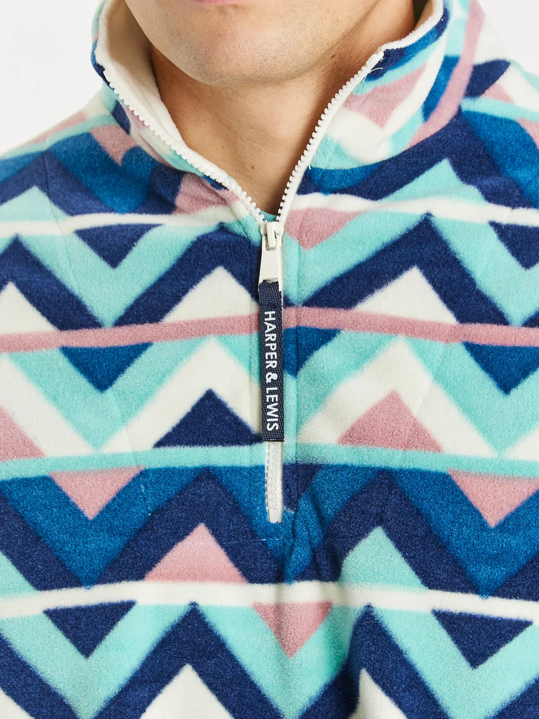 Sorrel Retro Pattern 1/4 Zip Fleece