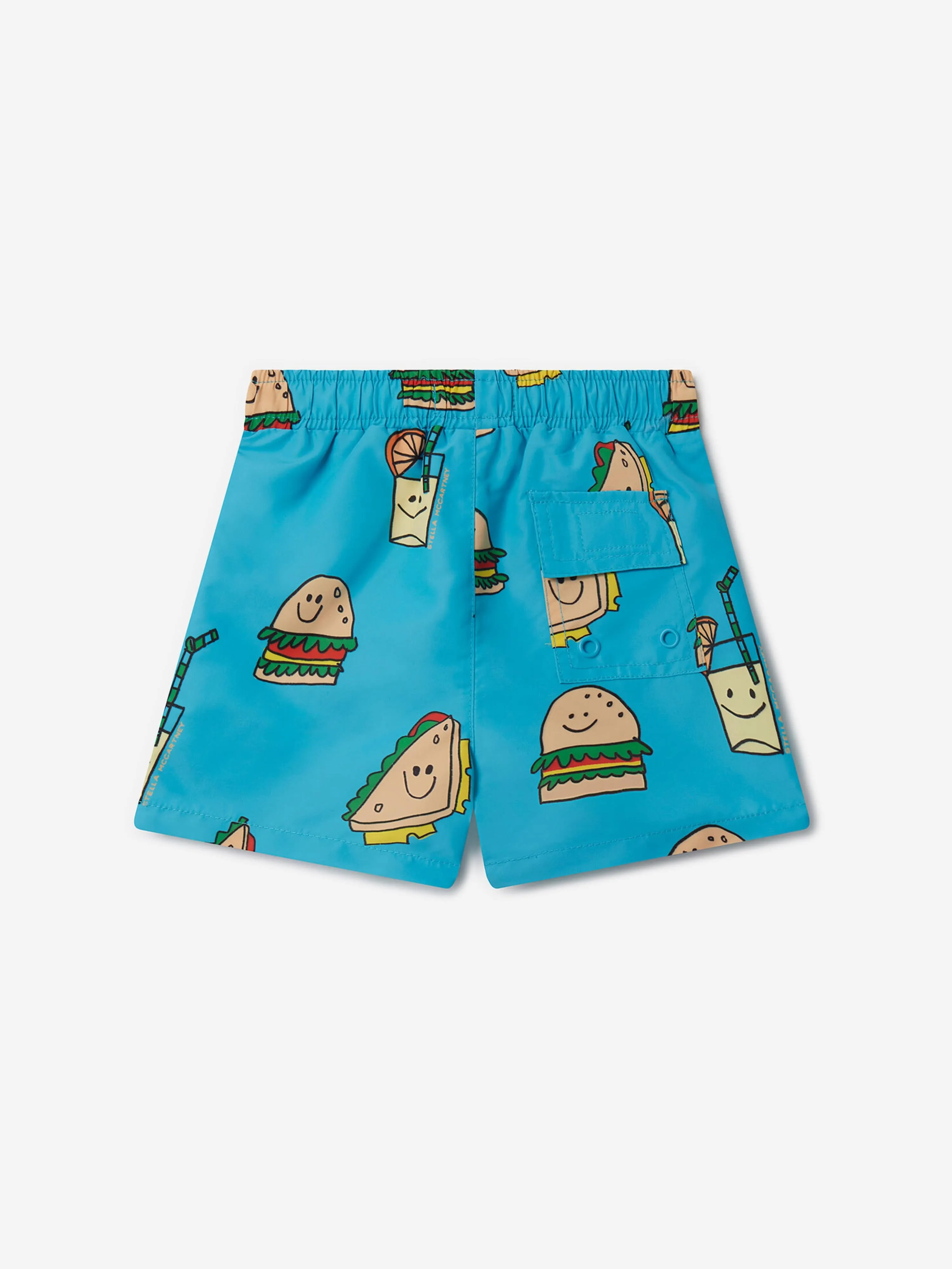 Stella McCartney Baby Boys Sandwich Print Swim Shorts in Blue