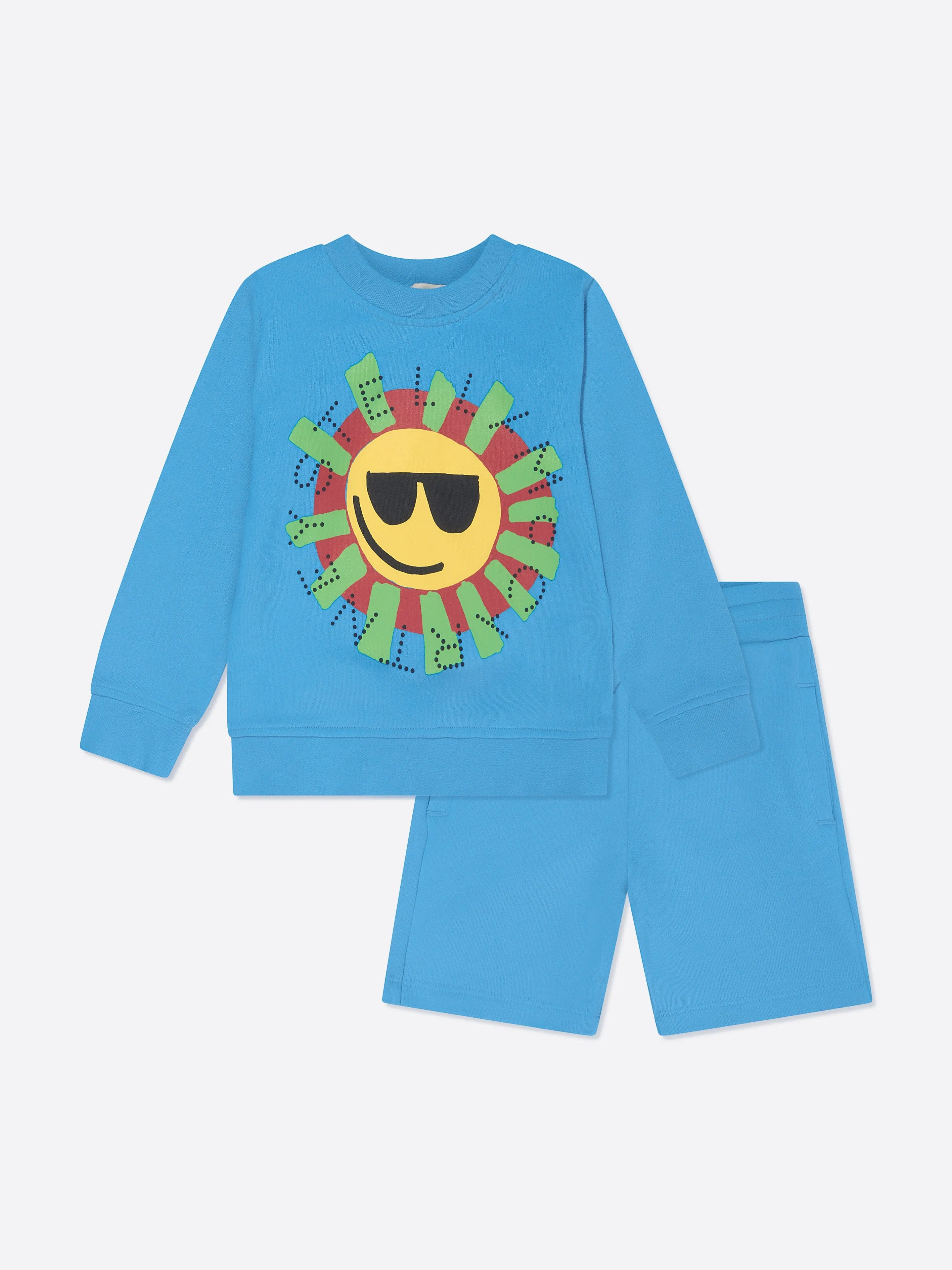 Stella McCartney Boys Sunshine Shorts Set in Blue