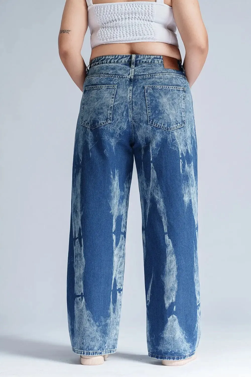 Stellar Sapphire Curve Wide Leg Jeans