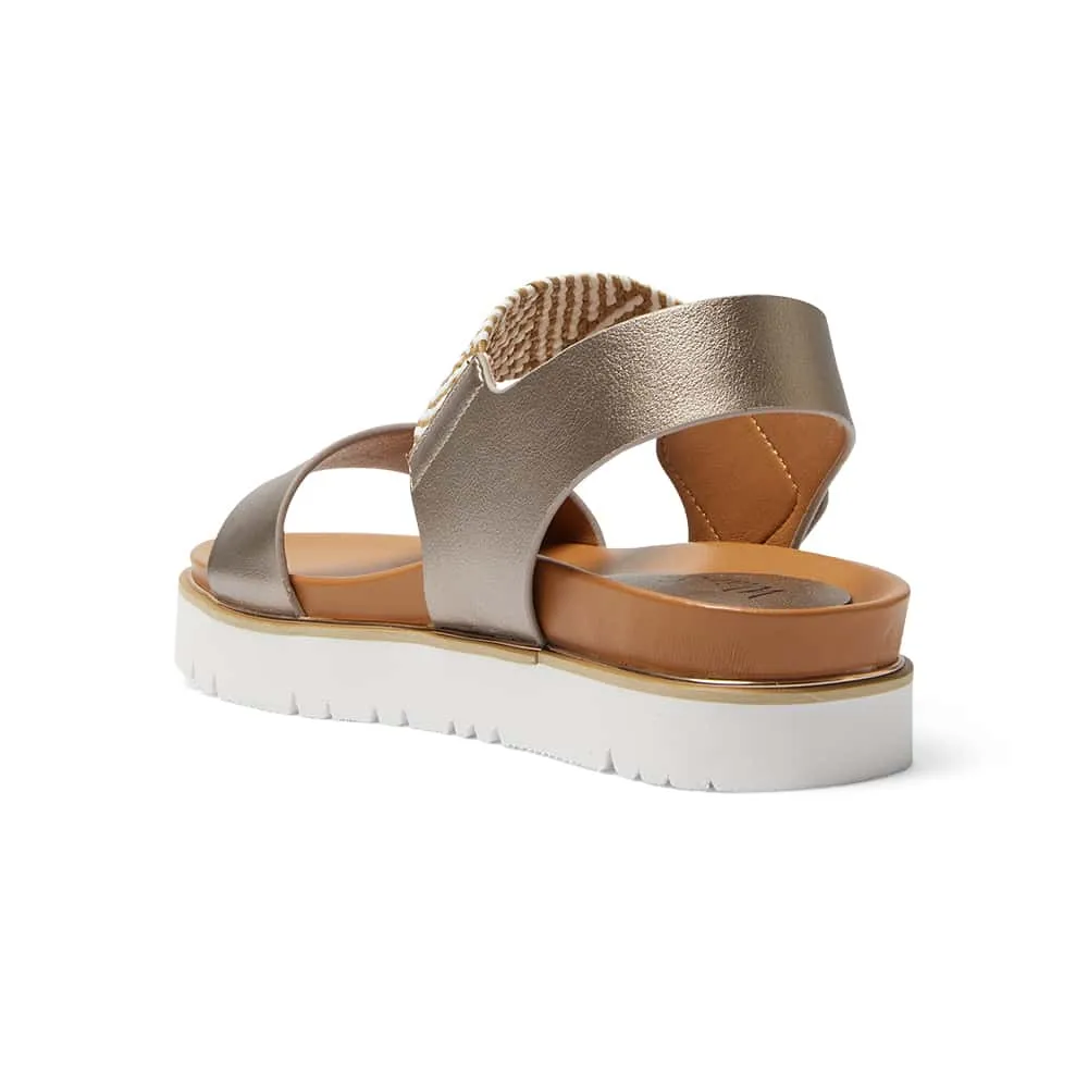 Sunset Sandal in Pewter Multi