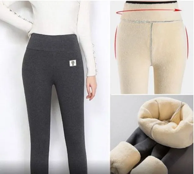 Super Warm Fleece High Waist Cashmere Leggings