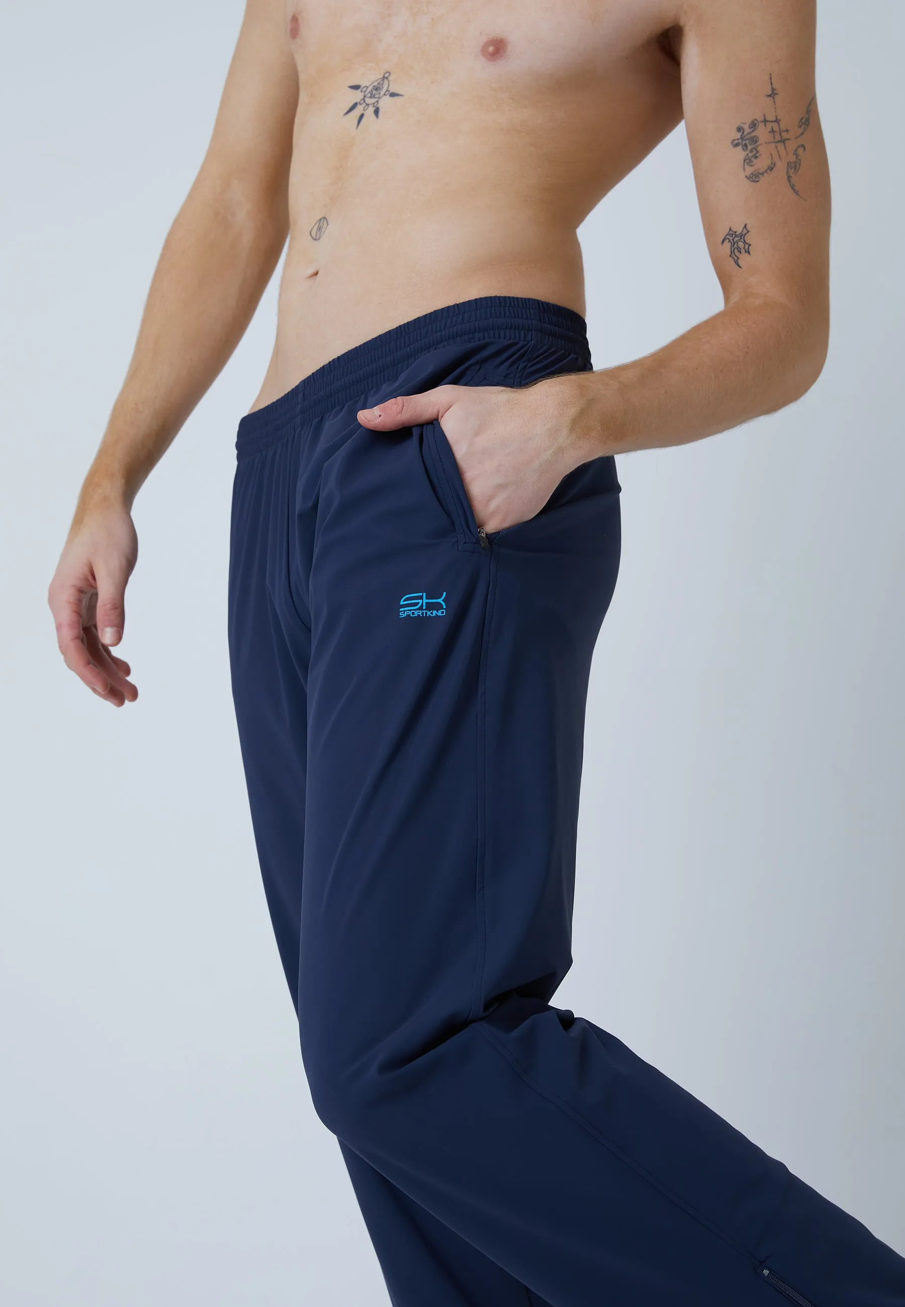 Tennis Woven Tracksuit Pants, navy blue