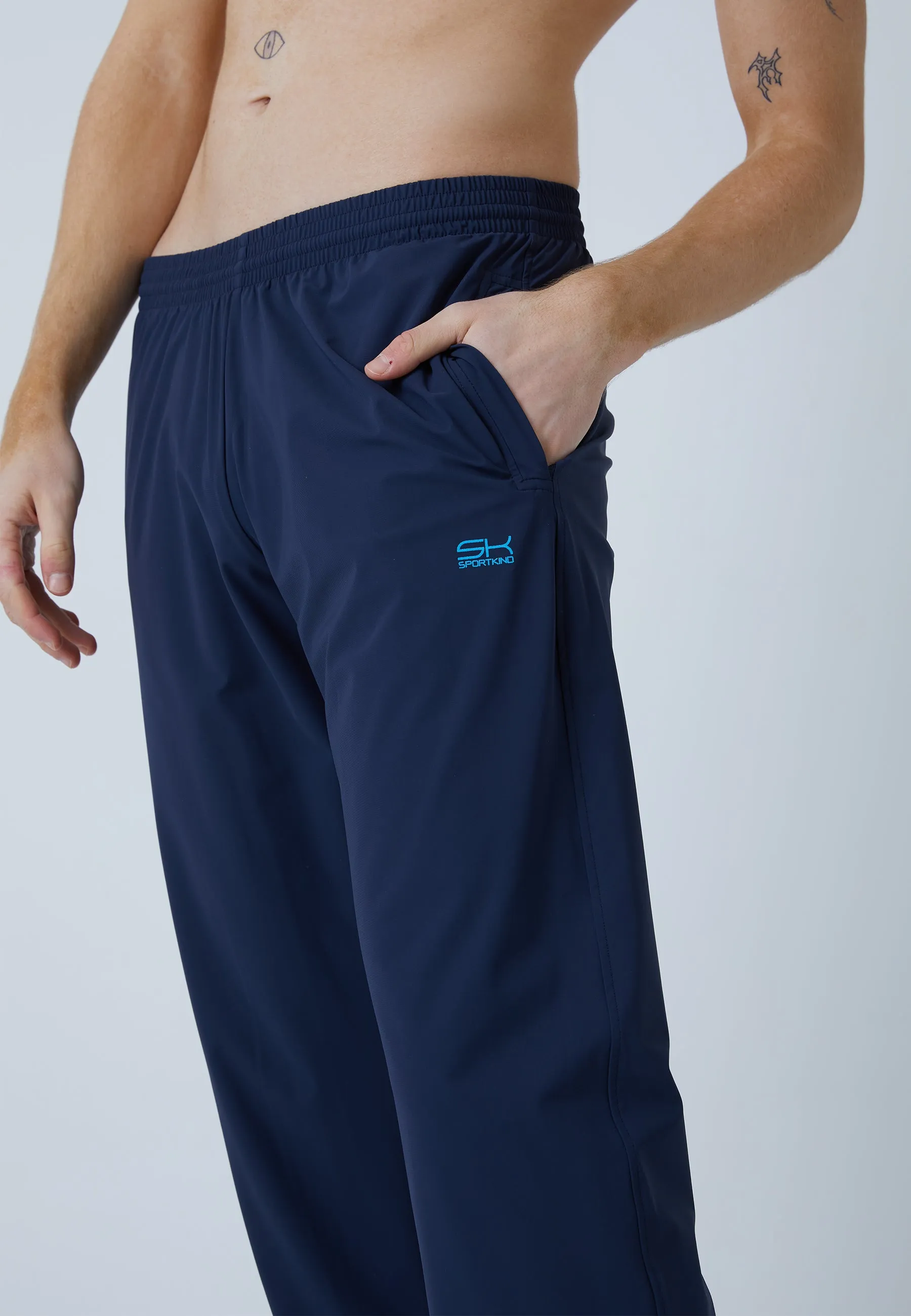 Tennis Woven Tracksuit Pants, navy blue