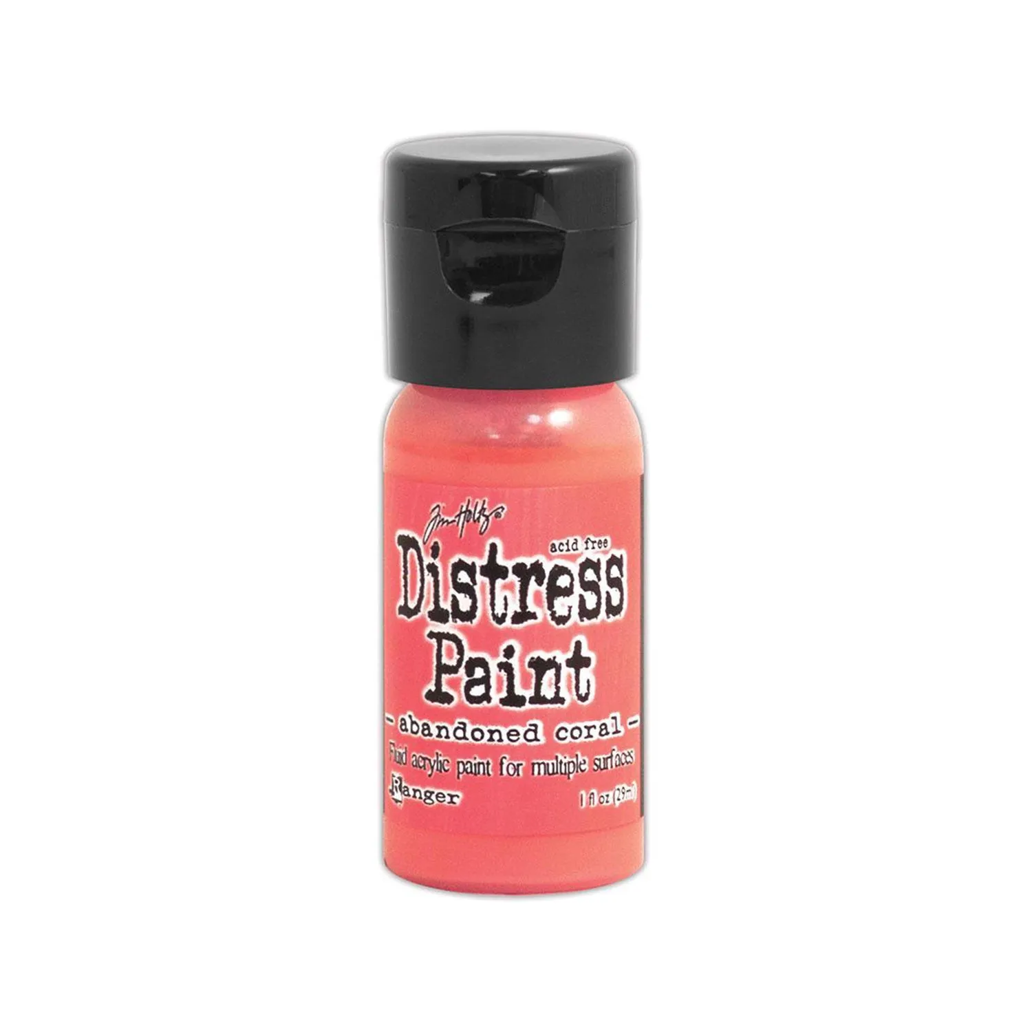 Tim Holtz Distress Paint Flip Top 1oz Abandoned Coral