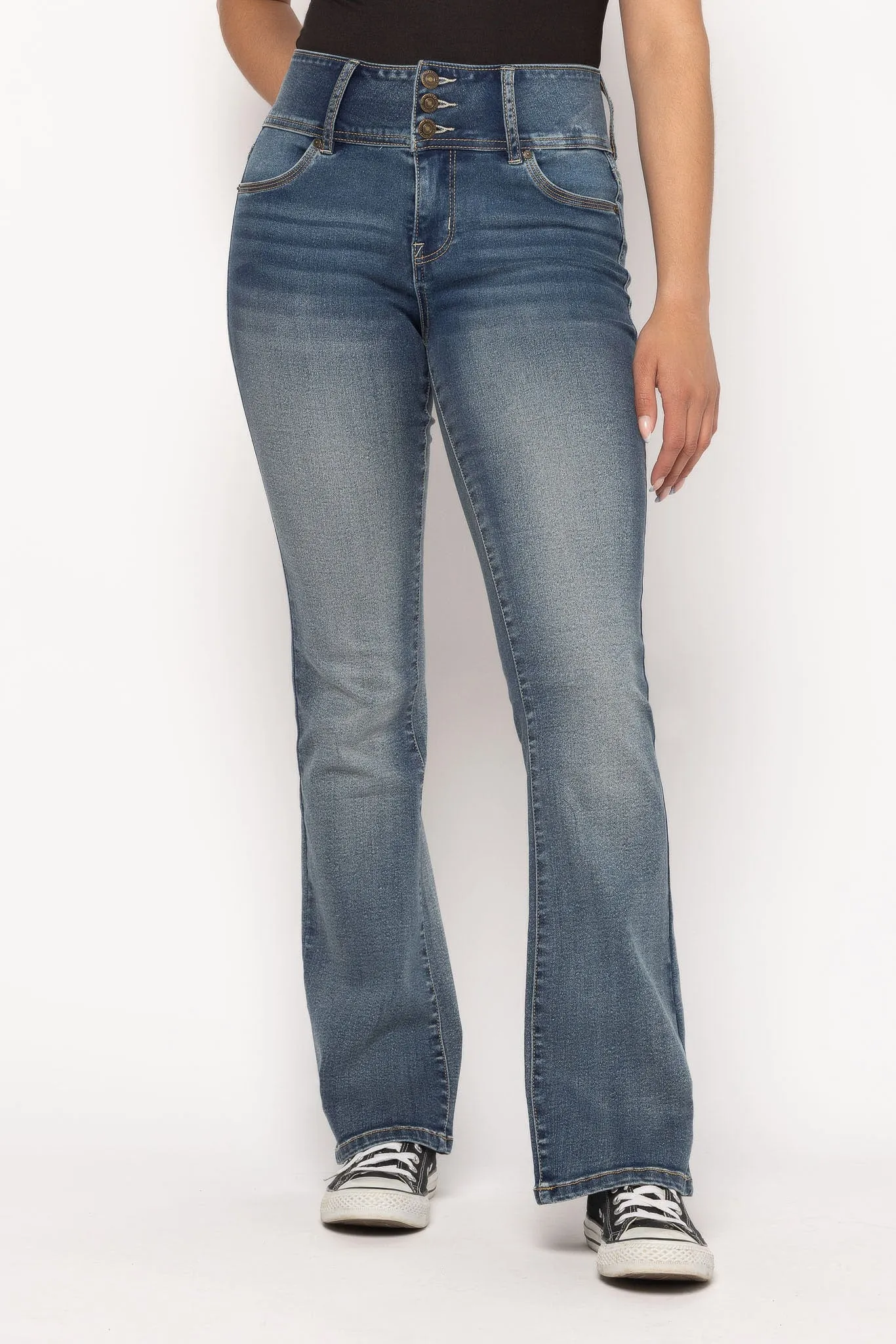 Wallflower Lucy Wash Insta-Soft Sassy High-Rise Bootcut Jean