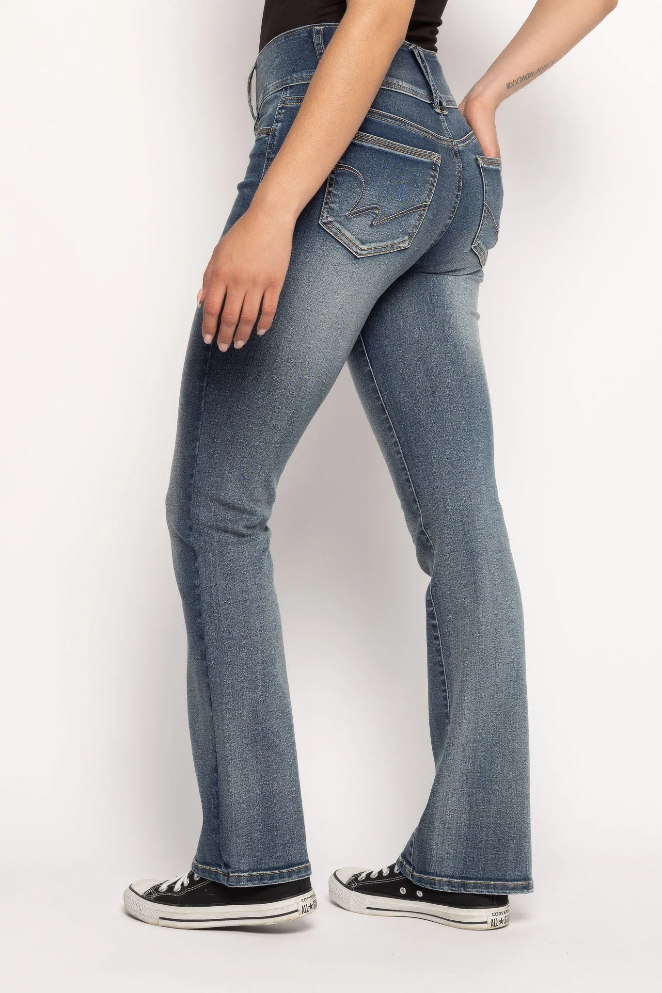 Wallflower Lucy Wash Insta-Soft Sassy High-Rise Bootcut Jean