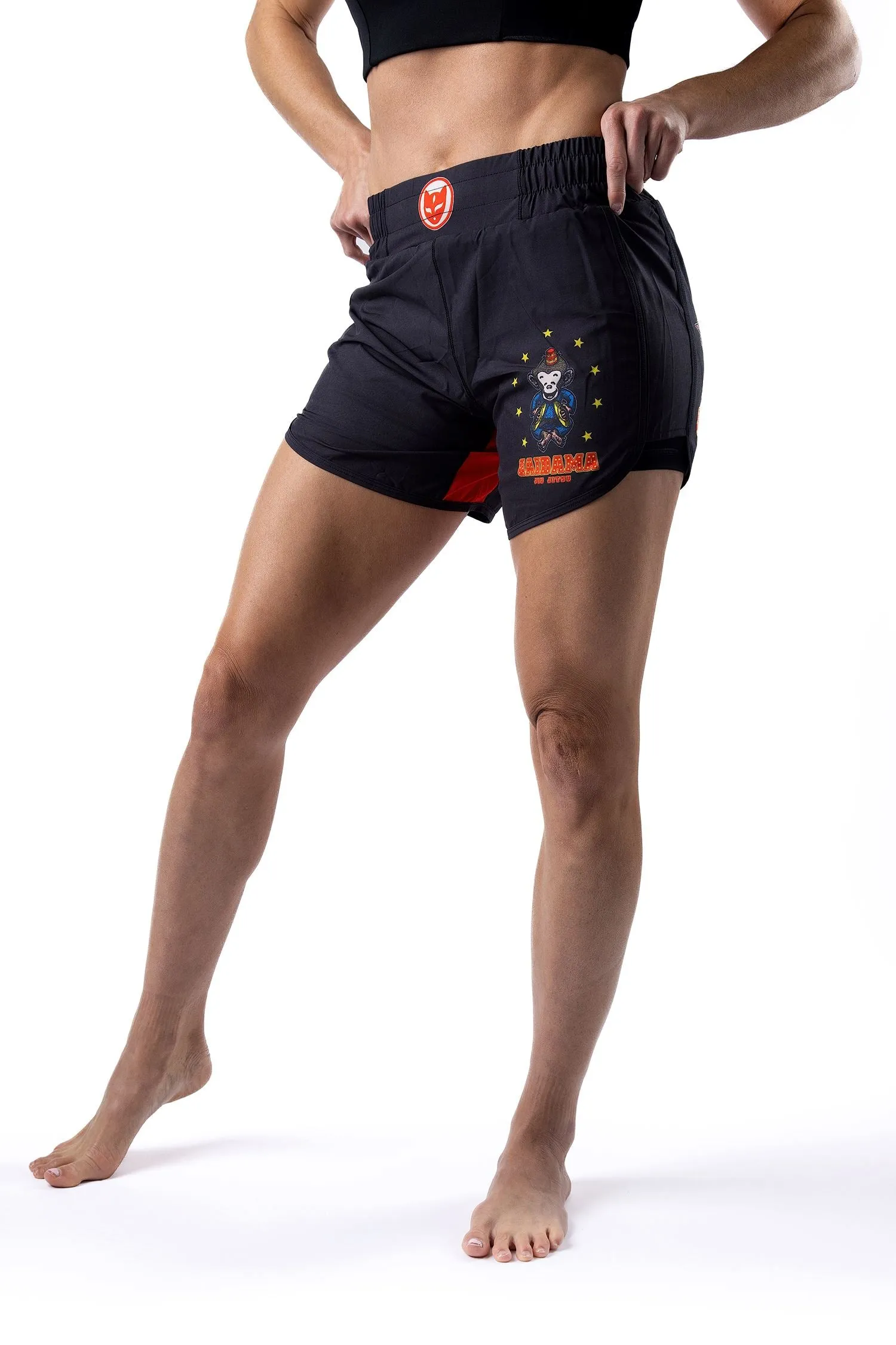 Women's Cirque du Jiu Jitsu Art Wear Grappling Board Shorts