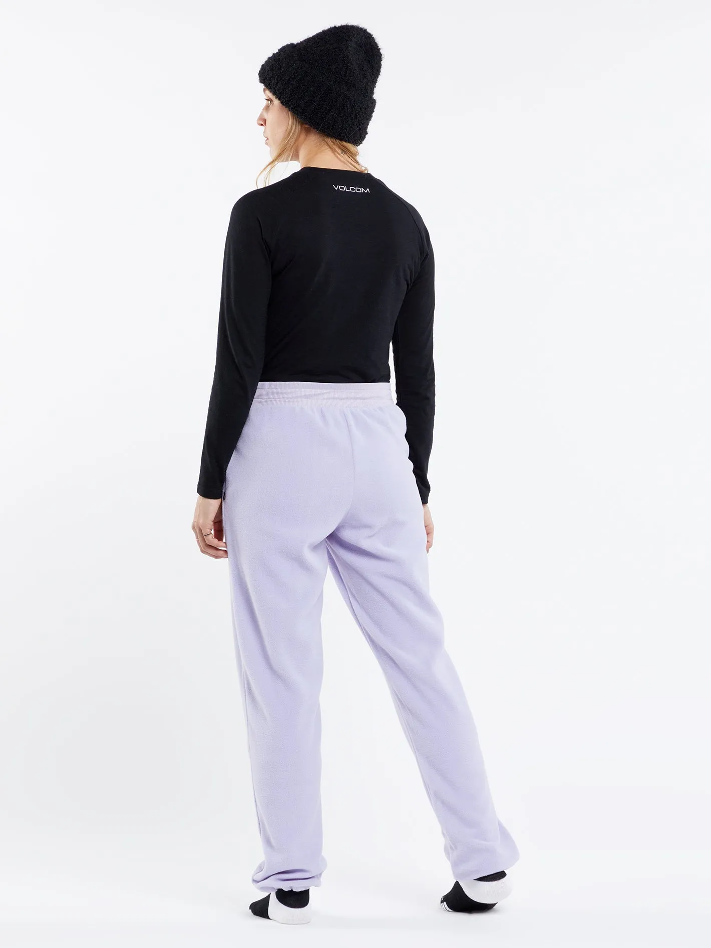 Womens Polar Fleece Pants - Lilac Ash